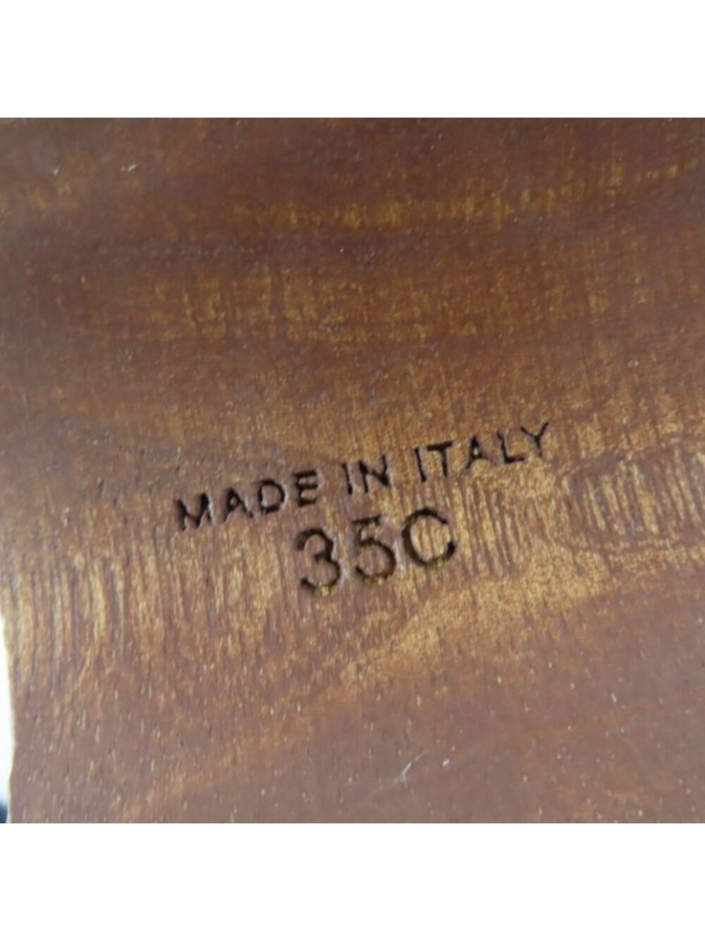 Chanel CC Logo Ankle Strap Wedge Sole Sandals Blue Green 35 - Picture 11 of 11